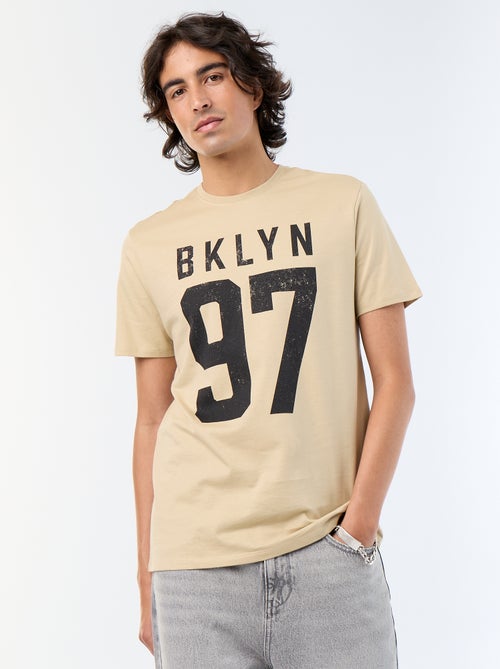 T-shirt en coton à col rond imprimé pour homme - Kiabi T-shirt en coton à col rond imprimé pour homme - Kiabi