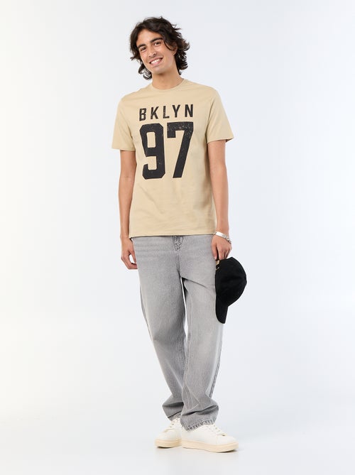 T-shirt en coton à col rond imprimé pour homme - Kiabi T-shirt en coton à col rond imprimé pour homme - Kiabi