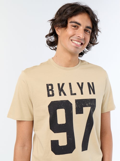 T-shirt en coton à col rond imprimé pour homme - Kiabi T-shirt en coton à col rond imprimé pour homme - Kiabi
