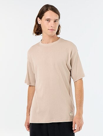T-shirt homme en coton à col rond