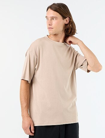 T-shirt homme en coton à col rond