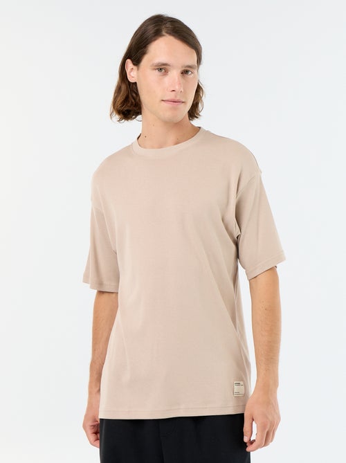 T-shirt en coton à col rond pour homme - Kiabi