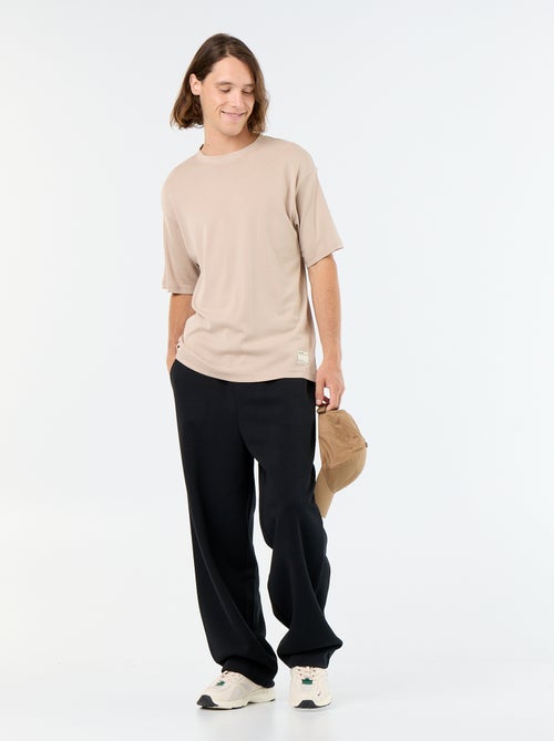 T-shirt en coton à col rond pour homme - Kiabi