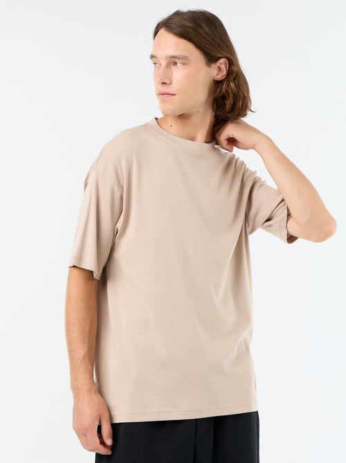 T-shirt en coton à col rond pour homme - Kiabi