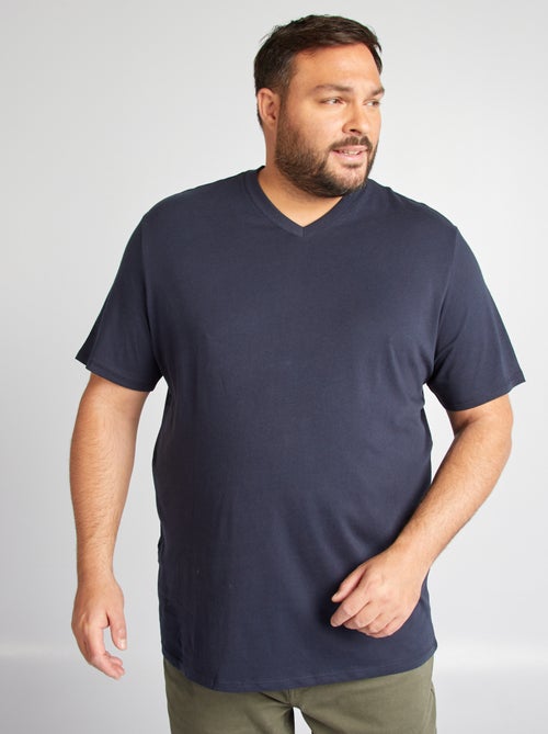 T-shirt en coton à col V pour homme - Kiabi T-shirt en coton à col V pour homme - Kiabi