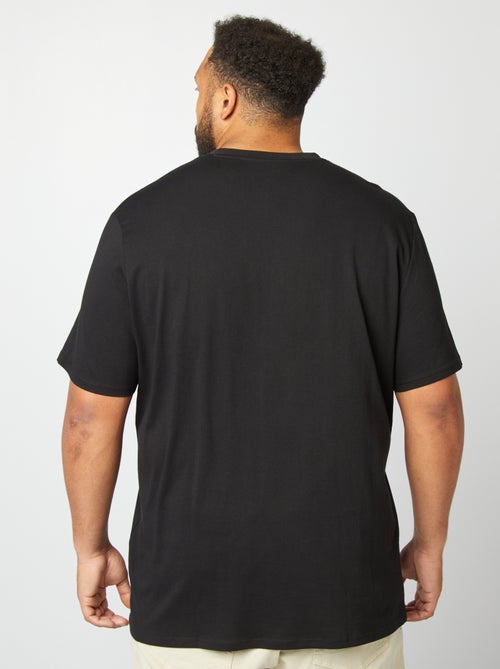 T-shirt en coton à col V pour homme - Kiabi