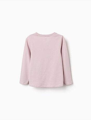 T-shirt en coton à manches longues avec imprimé Kuromi