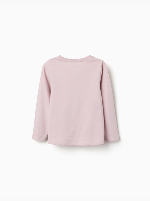 T-shirt en coton à manches longues avec imprimé Kuromi - Kiabi