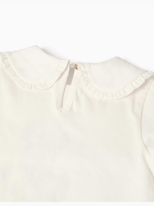 T-shirt en coton à manches longues avec imprimé minnie - Kiabi
