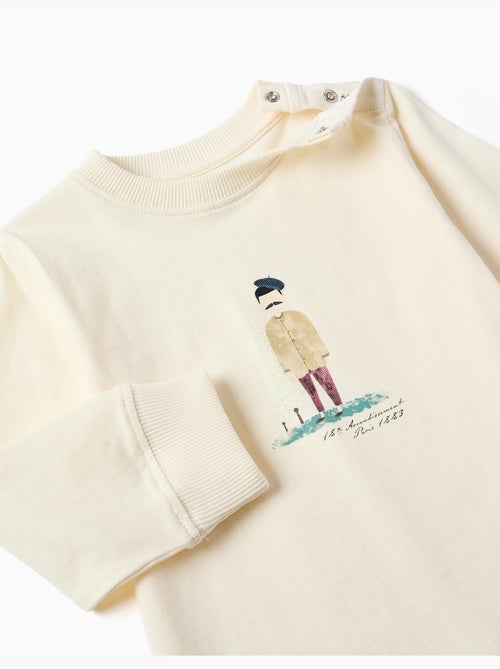 T-shirt en coton à manches longues avec imprimé peintre - Kiabi T-shirt en coton à manches longues avec imprimé peintre - Kiabi