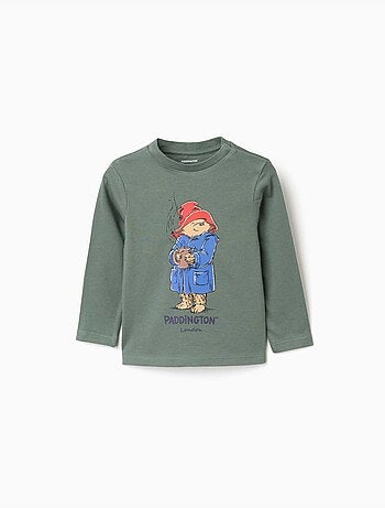 T-shirt en coton à manches longues avec paddington