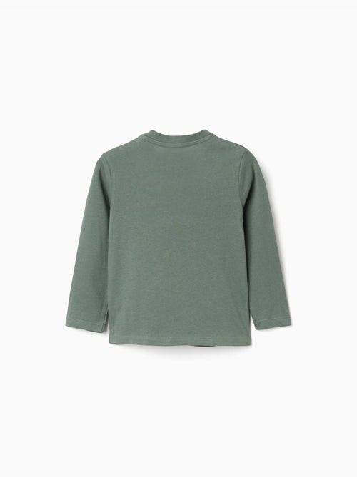 T-shirt en coton à manches longues avec Paddington - Kiabi