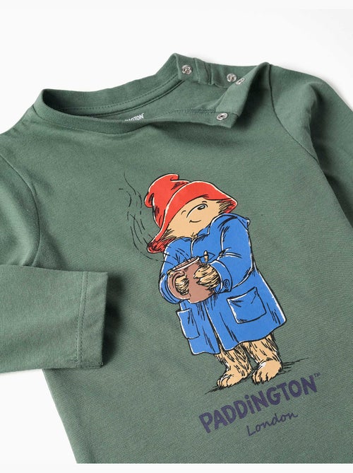 T-shirt en coton à manches longues avec Paddington - Kiabi