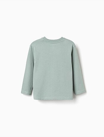 T-shirt en coton à manches longues et imprimé Bluey