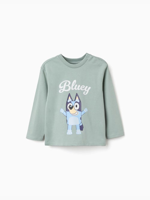 T-shirt en coton à manches longues et imprimé Bluey - Kiabi