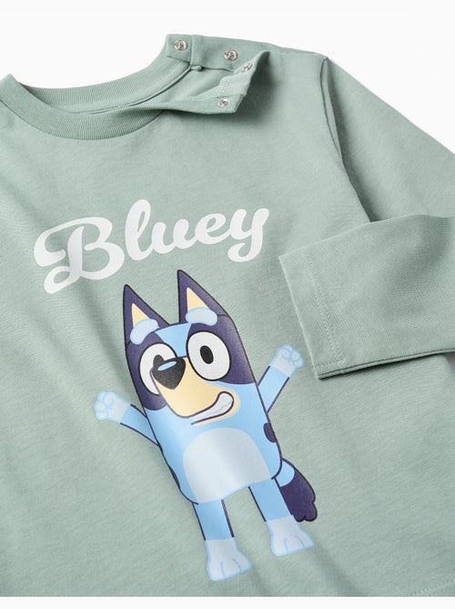 T-shirt en coton à manches longues et imprimé Bluey - Kiabi