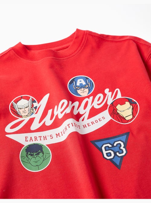 T-shirt en coton à manches longues et imprimés Avengers - Kiabi