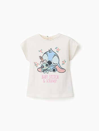 T-shirt en coton avec imprimé baby stitch
