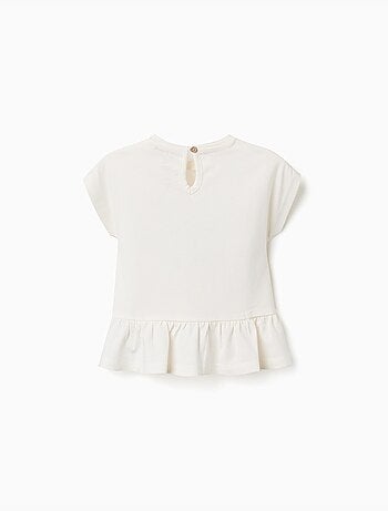 T-shirt en coton avec imprimé baby stitch