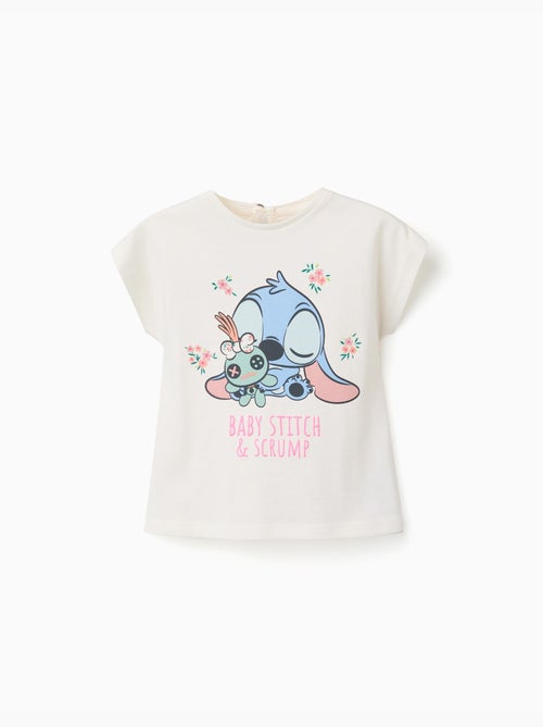 T-shirt en coton avec imprimé Baby Stitch - Kiabi