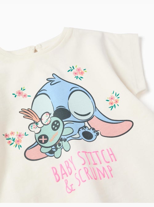 T-shirt en coton avec imprimé Baby Stitch - Kiabi