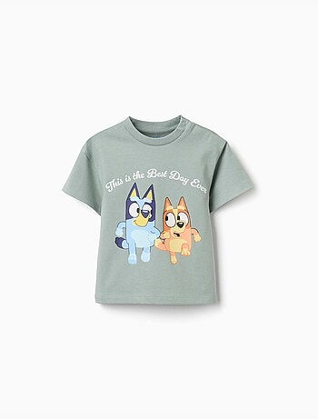 T-shirt en coton avec imprimé Bluey et Bingo