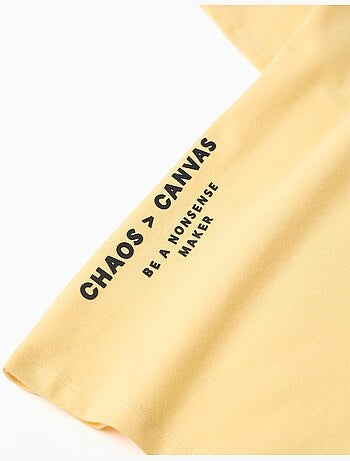 T-shirt en coton avec imprimé formes