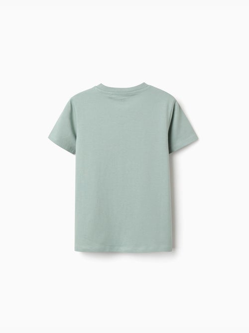 T-shirt en coton avec imprimé formes - Kiabi