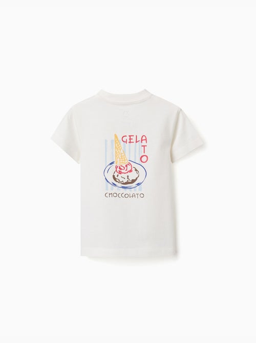 T-shirt en coton avec imprimé Gelato You&Me - Kiabi