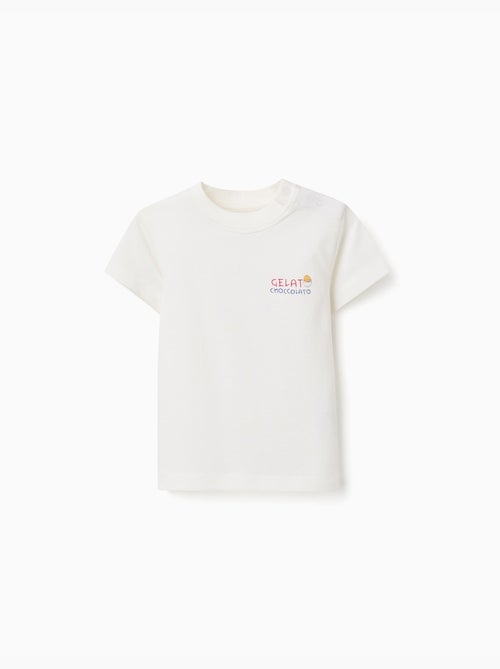 T-shirt en coton avec imprimé Gelato You&Me - Kiabi