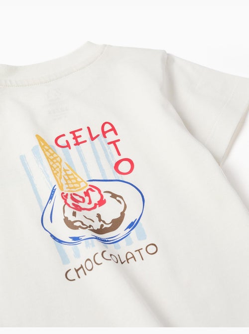 T-shirt en coton avec imprimé Gelato You&Me - Kiabi
