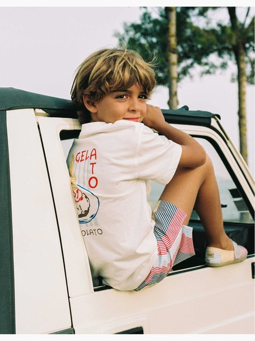 T-shirt en coton avec imprimé Gelato You&Me - Kiabi