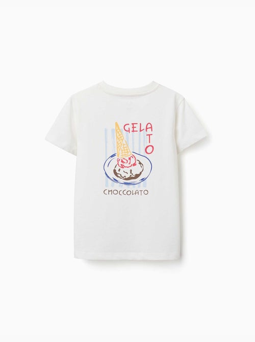 T-shirt en coton avec imprimé Gelato You&Me - Kiabi