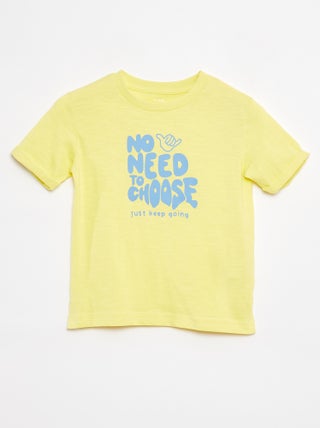 T-shirt en coton avec imprimé