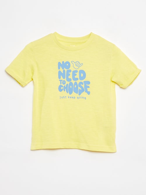 T-shirt en coton avec imprimé - Kiabi