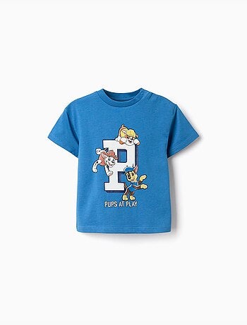 T-shirt en coton avec imprimé la pat' patrouille