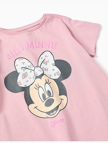 T-shirt en coton avec imprimé Minnie