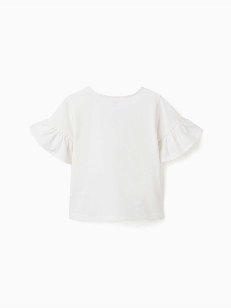 T-shirt en coton avec imprimé More Love Beige clair - Kiabi