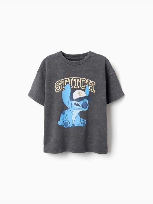 T-shirt en coton avec imprimé Stitch - Kiabi