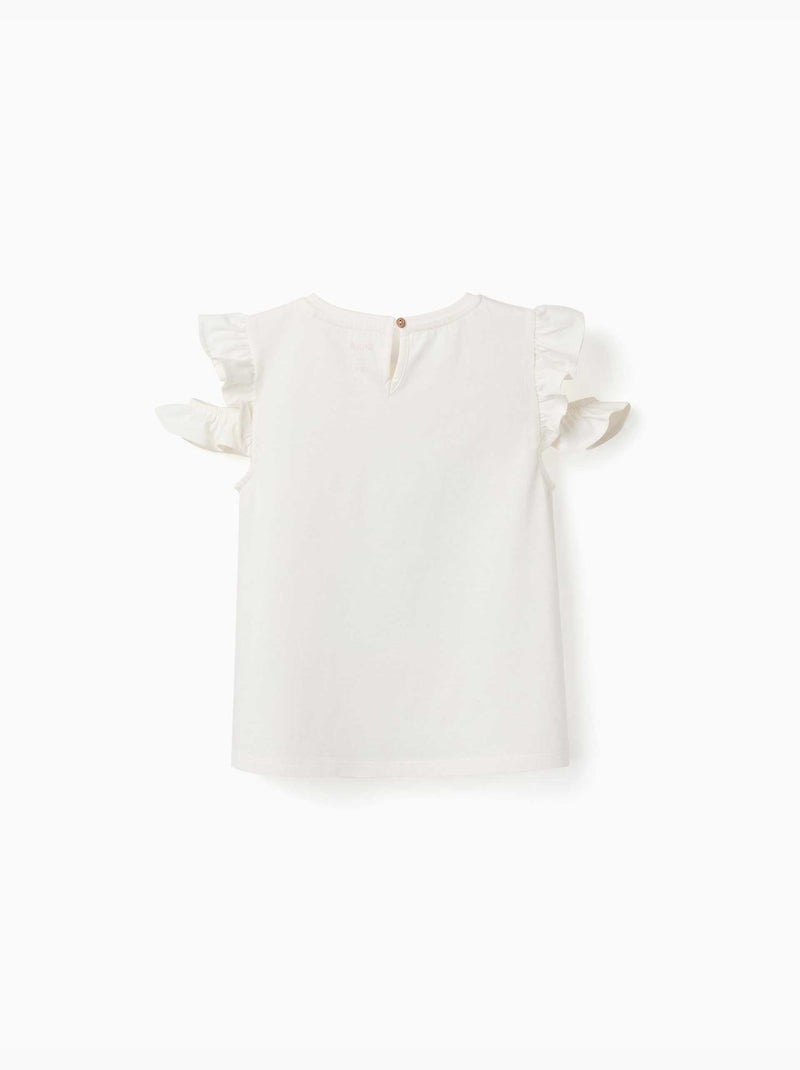 T-shirt en coton avec imprimé Stitch & Scrump Beige clair - Kiabi