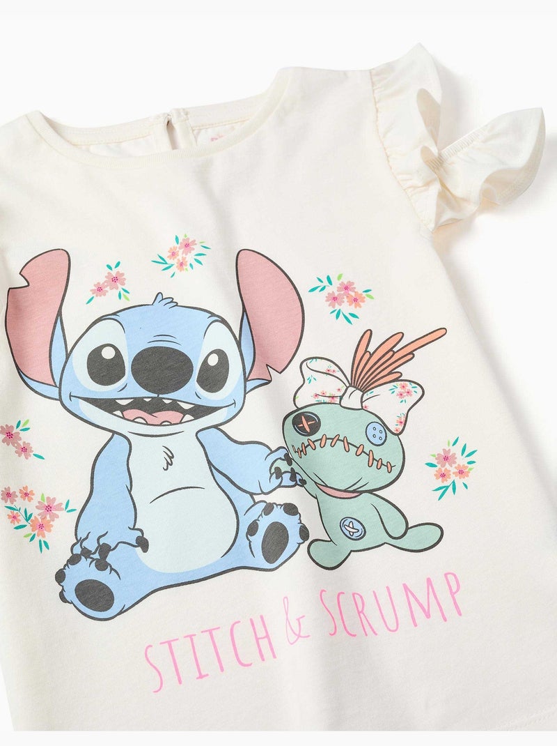 T-shirt en coton avec imprimé Stitch & Scrump Beige clair - Kiabi