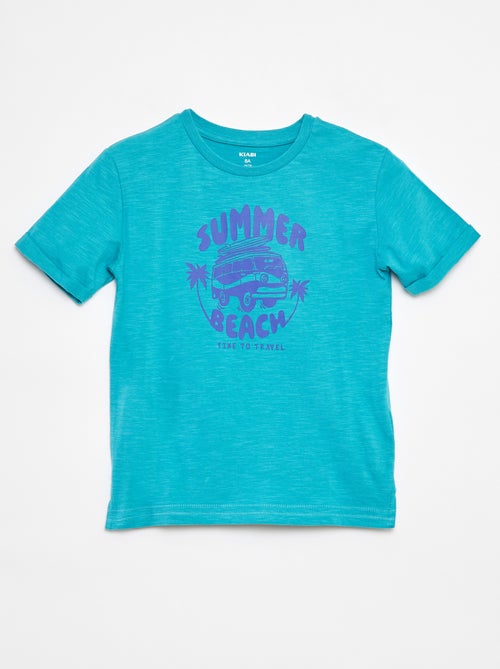 T-shirt en coton avec imprimé - Kiabi