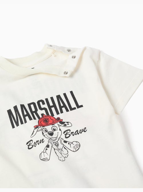 T-shirt en coton avec imprimés Marshall - Kiabi