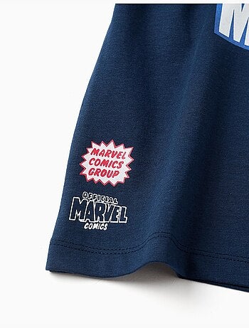 T-shirt en coton avec imprimés Marvel