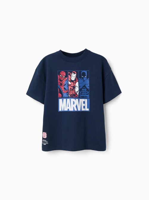 T-shirt en coton avec imprimés Marvel - Kiabi