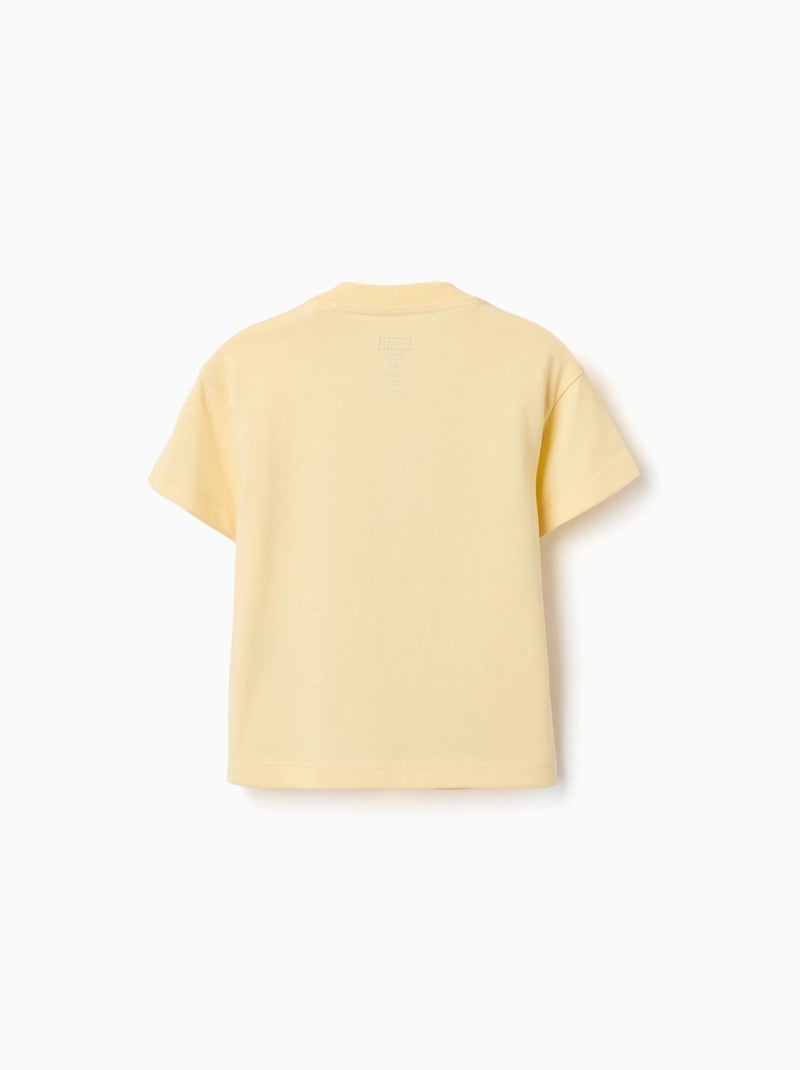 T-shirt en coton avec imprimés Marvel Heroes Jaune - Kiabi