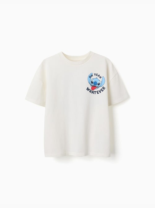 T-shirt en coton avec imprimés Stitch - Kiabi