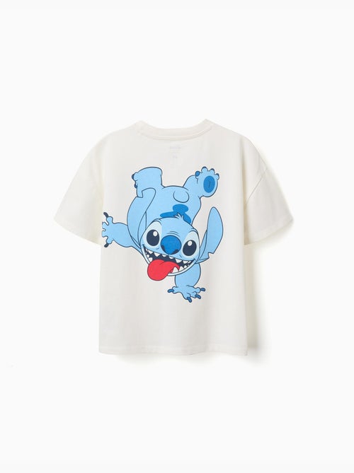 T-shirt en coton avec imprimés Stitch - Kiabi