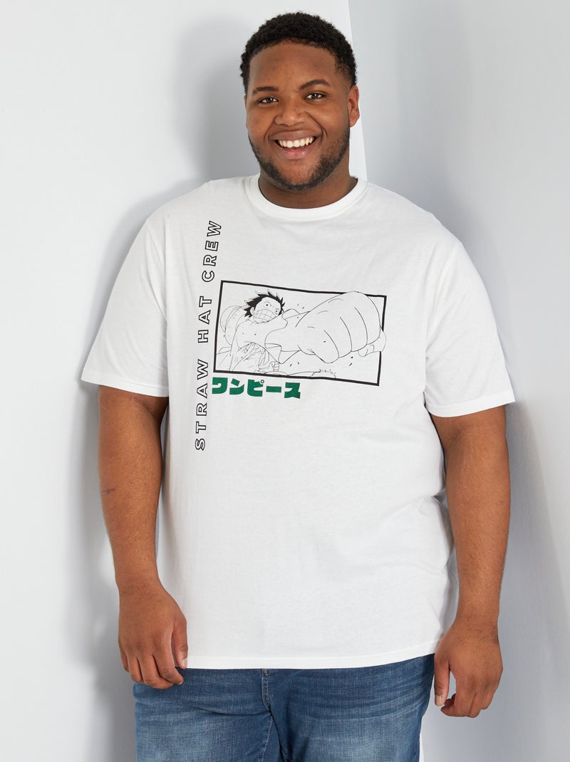 T-shirt en coton blanc - Kiabi