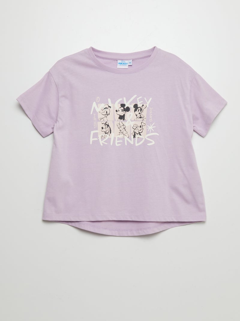 T-shirt en coton 'Disney' Lila - Kiabi